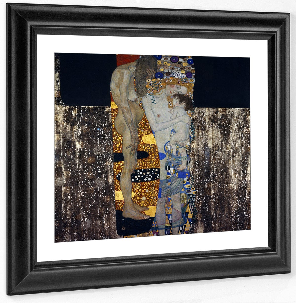 The Three Ages Of Woman 1905 Art Nouveau 180X180Cm Galleria Nazionale Darte Moderna Rome By Gustav Klimt Fine Art Print