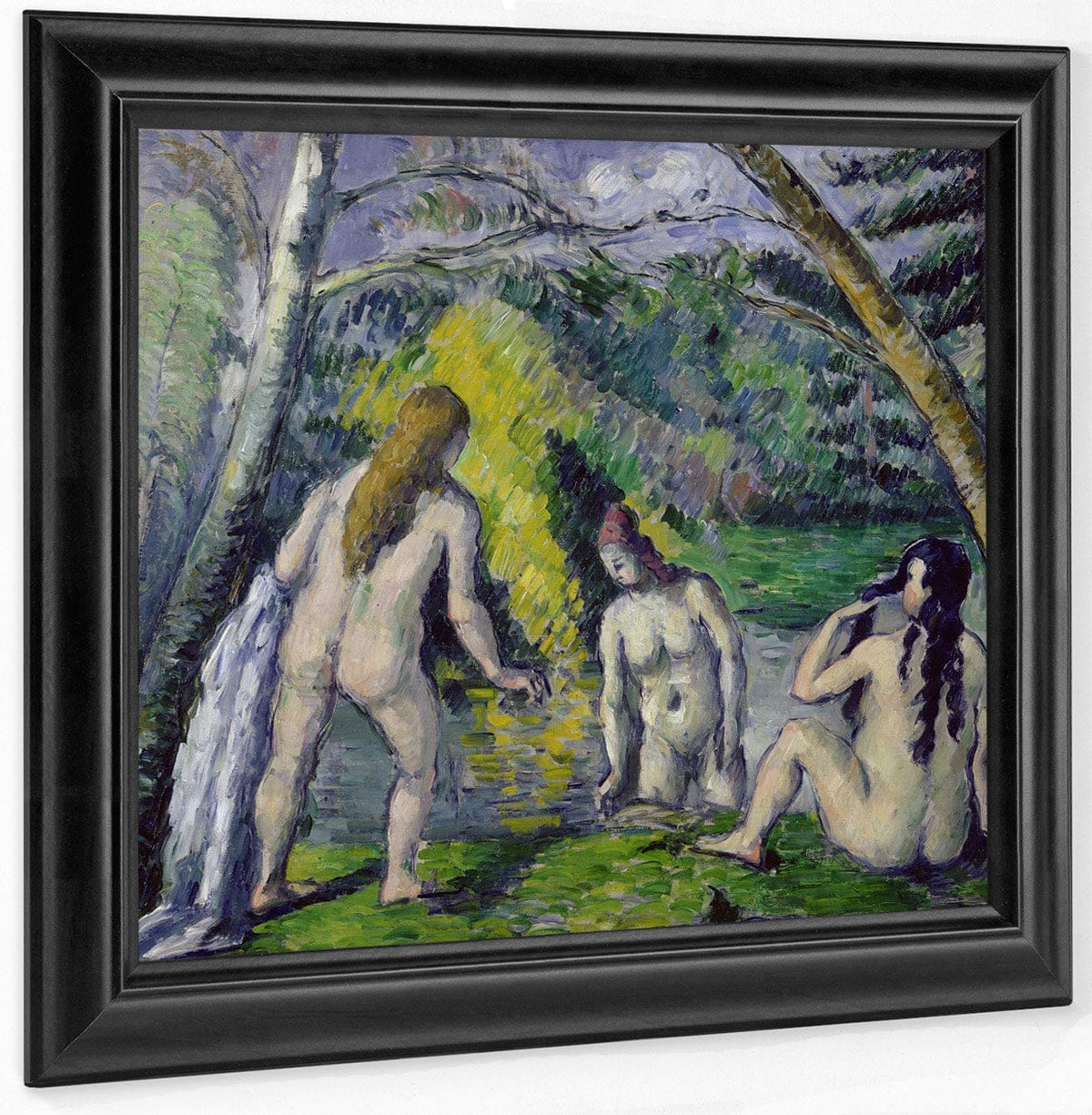 The Three Bathers By Paul Cezanne Fine Art Print