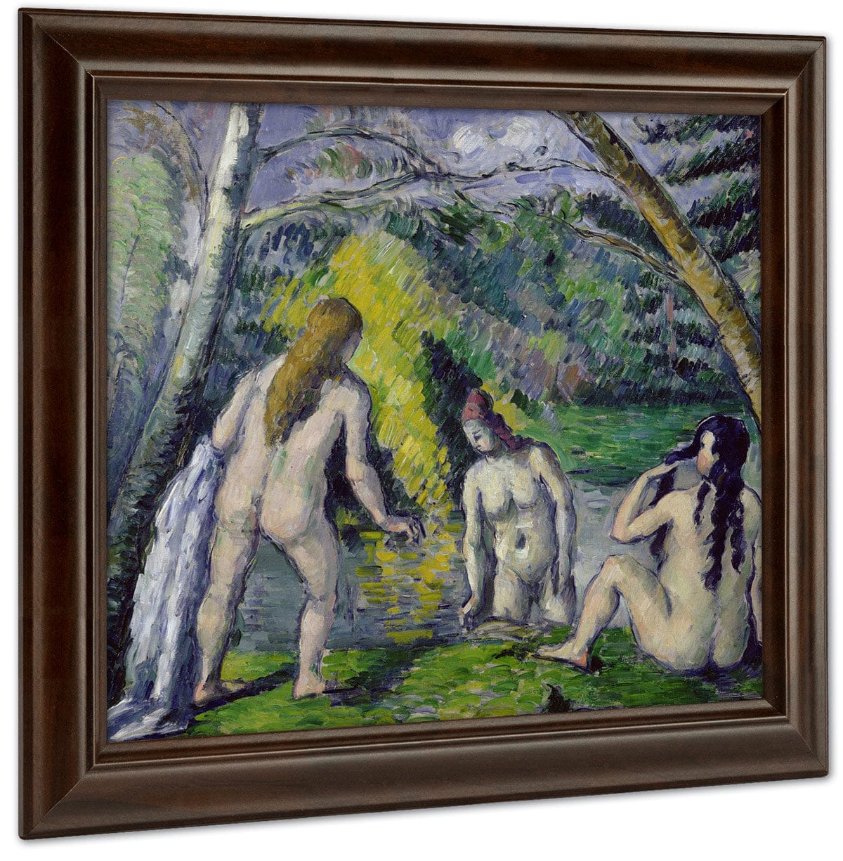 The Three Bathers By Paul Cezanne Fine Art Print