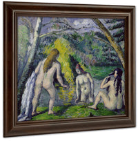 The Three Bathers By Paul Cezanne Fine Art Print