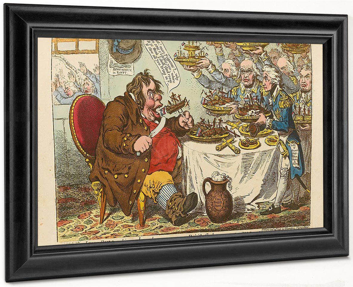 The Three Dorset Captains At Trafalgar. Thomas Masterman Hardy, Charles Bullen, Henry Digby. John Murray, 1906 By Richard Edward Miller Fine Art Print