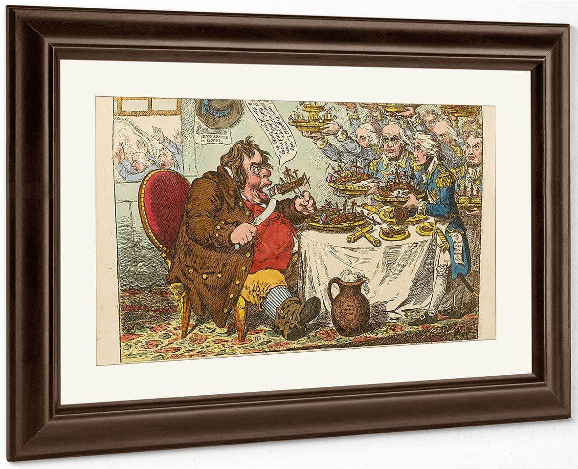 The Three Dorset Captains At Trafalgar. Thomas Masterman Hardy, Charles Bullen, Henry Digby. John Murray, 1906 By Richard Edward Miller Fine Art Print