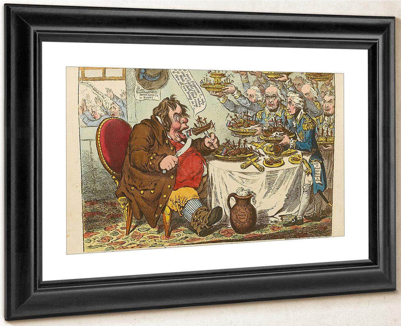 The Three Dorset Captains At Trafalgar. Thomas Masterman Hardy, Charles Bullen, Henry Digby. John Murray, 1906 By Richard Edward Miller Fine Art Print