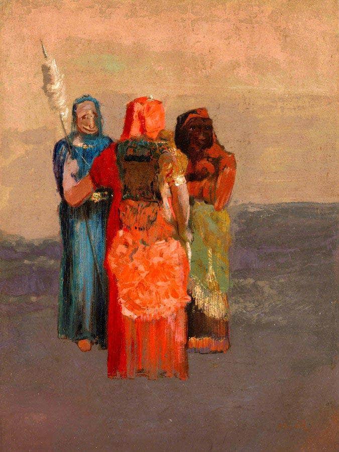 The Three Fates By  Redon, Odilon Fine Art Print
