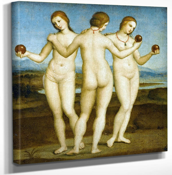 The Three Graces By Raphael Fine Art Print
