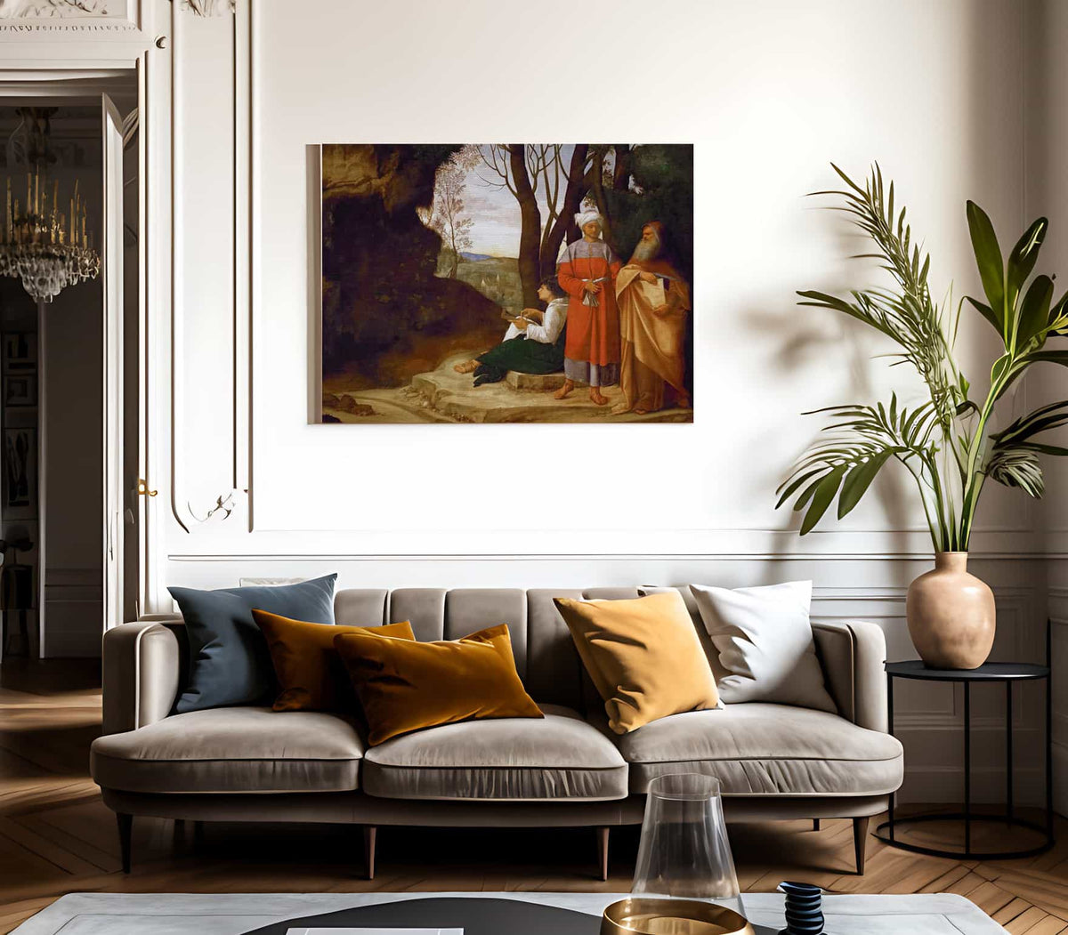 The Three Philosophers 1509 By Giorgione Fine Art Print