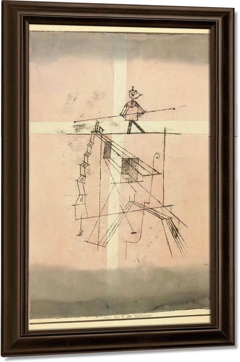 The Tightrope Walker 1923 121 By Paul Klee Fine Art Print