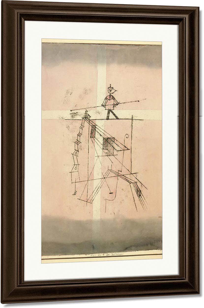 The Tightrope Walker 1923 121 By Paul Klee Fine Art Print