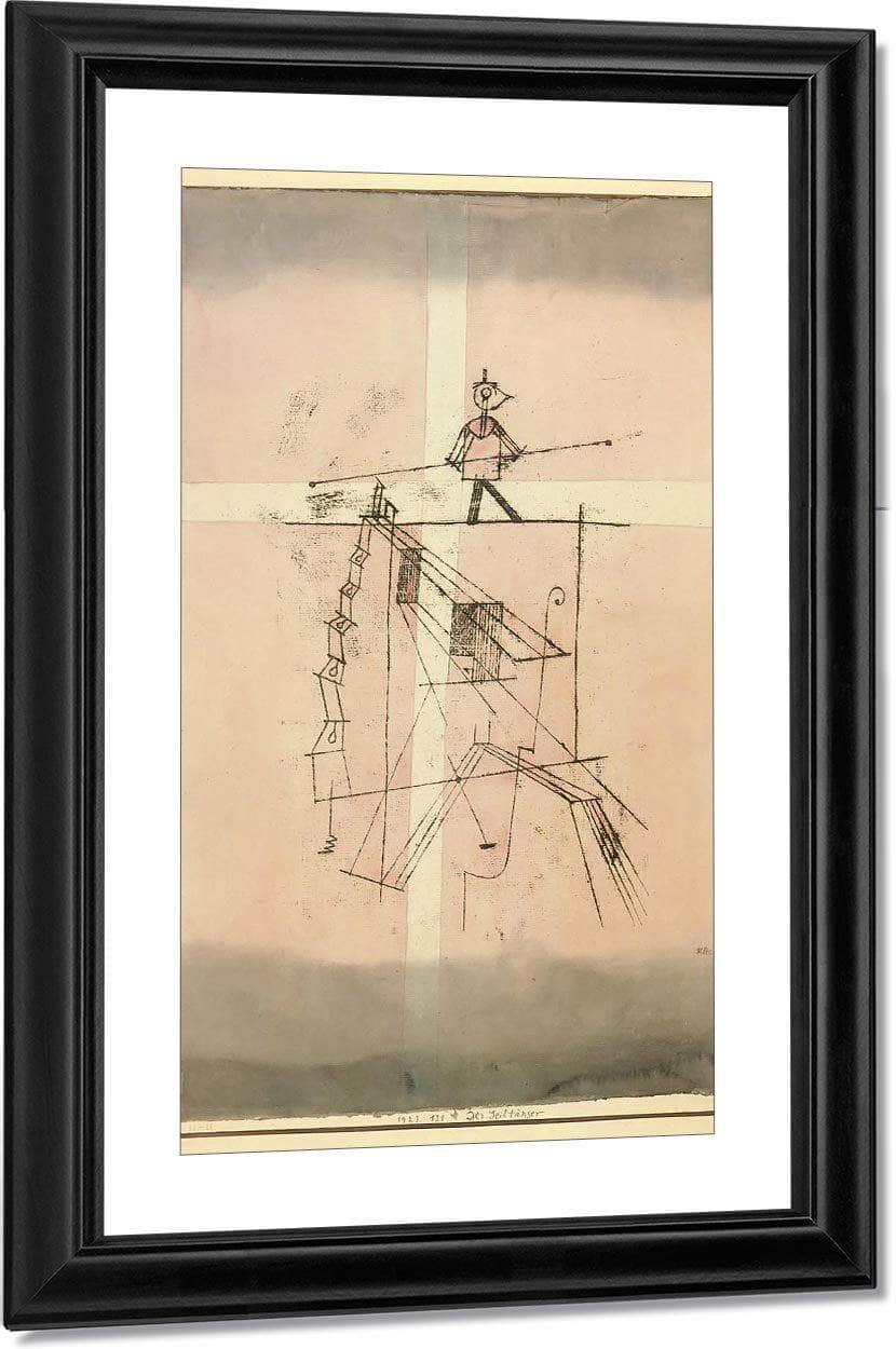The Tightrope Walker 1923 121 By Paul Klee Fine Art Print