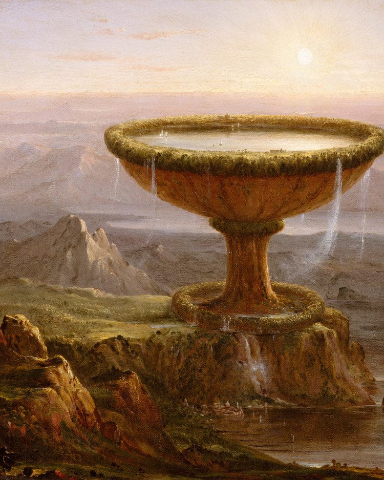 The Titan 1039 S Goblet 1833 By Thomas Cole Fine Art Print
