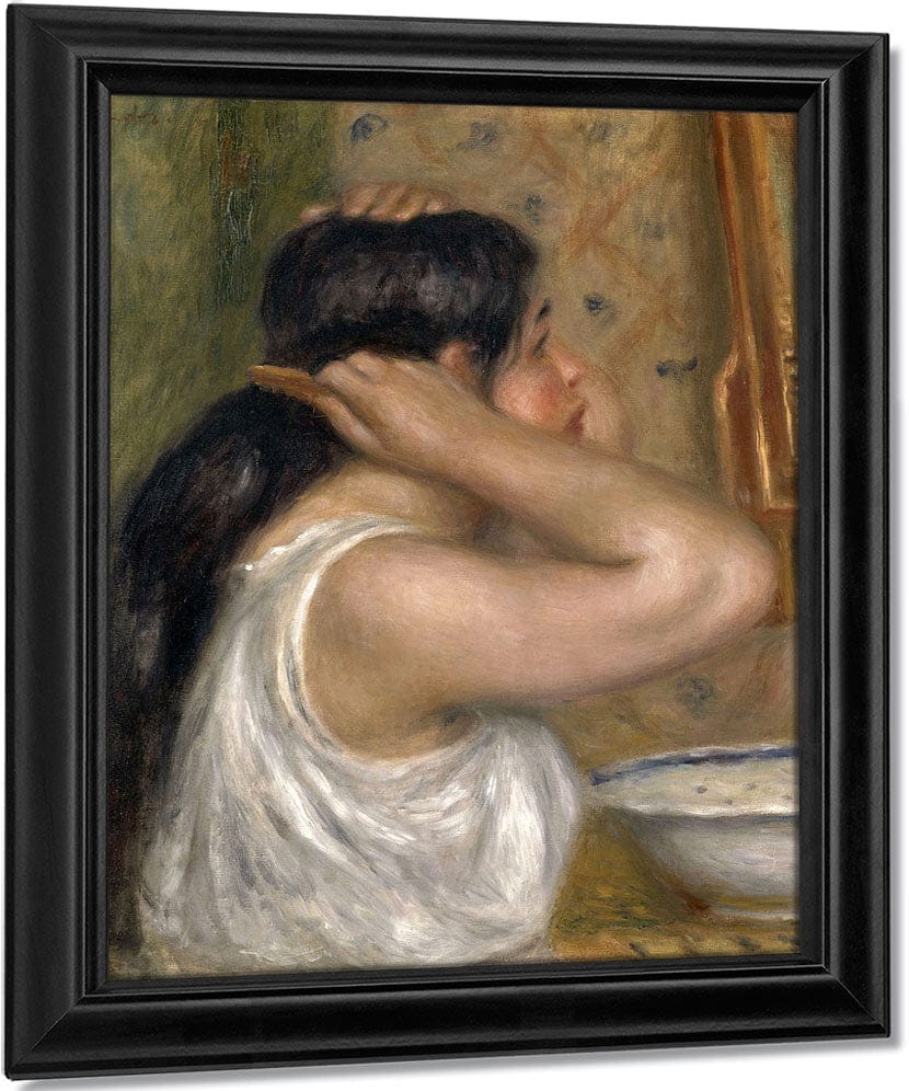 The Toilette, Woman Combing Her Hair (La Toilette, Femme Se Peignant) By Pierre Auguste Renoir Fine Art Print