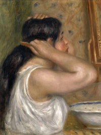 The Toilette, Woman Combing Her Hair (La Toilette, Femme Se Peignant) By Pierre Auguste Renoir Fine Art Print