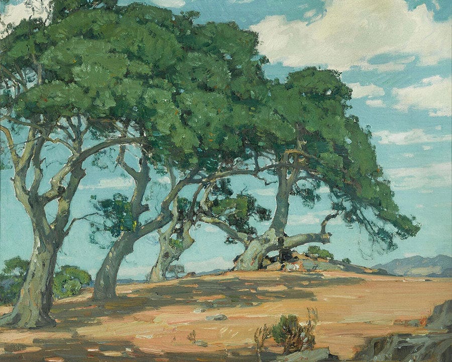 The Top Of The Hill Near San Luis Obispo 1926 By William Wendt Fine Art Print