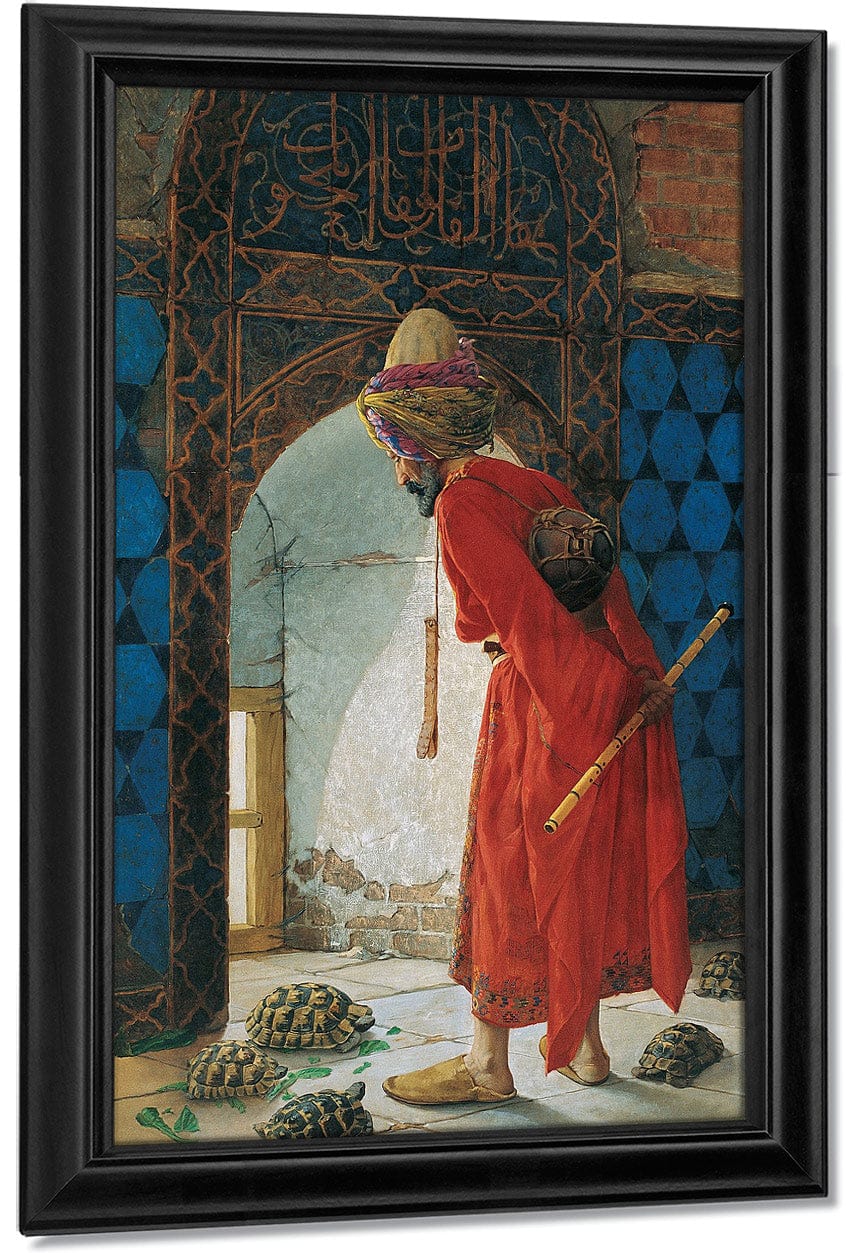 The Tortoise Trainer 1906 By Osman Hamdi Bey Fine Art Print