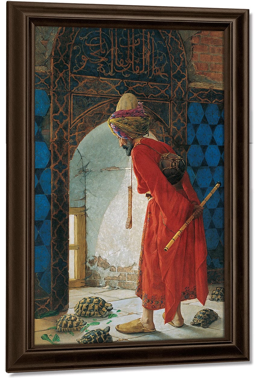 The Tortoise Trainer 1906 By Osman Hamdi Bey Fine Art Print