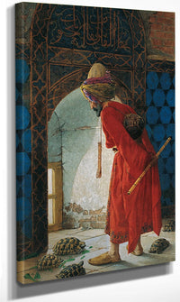 The Tortoise Trainer 1906 By Osman Hamdi Bey Fine Art Print