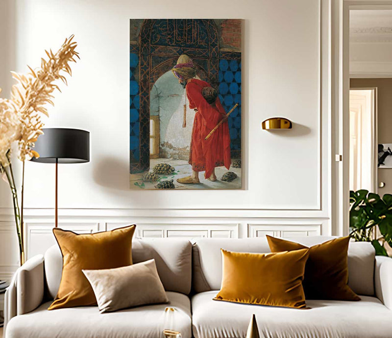 The Tortoise Trainer 1906 By Osman Hamdi Bey Fine Art Print