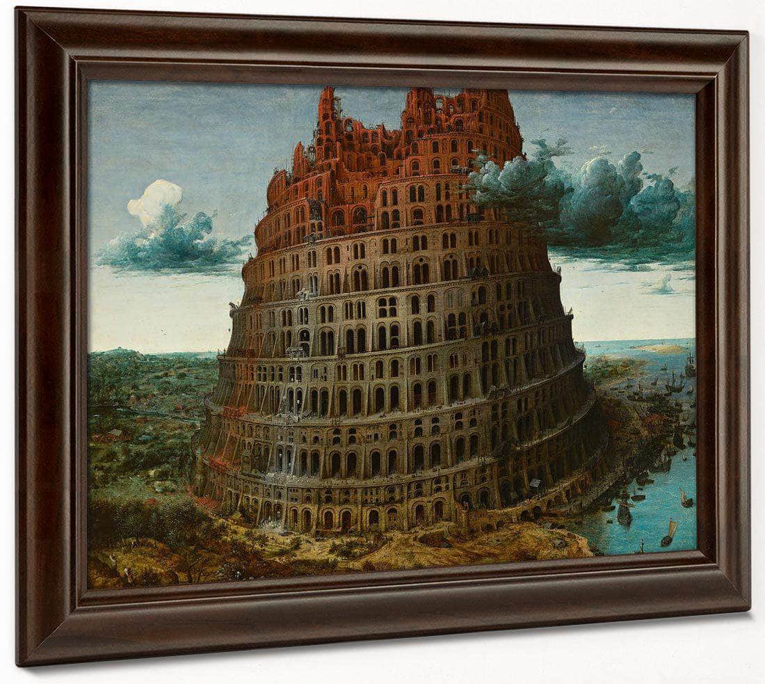 The Tower Of Babel 1565 59 9X74 6 Museum Boijmans Van Beuningen By The Elder Fine Art Print