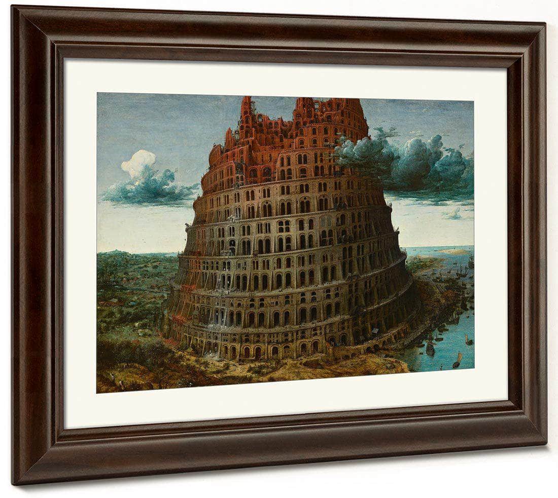 The Tower Of Babel 1565 59 9X74 6 Museum Boijmans Van Beuningen By The Elder Fine Art Print