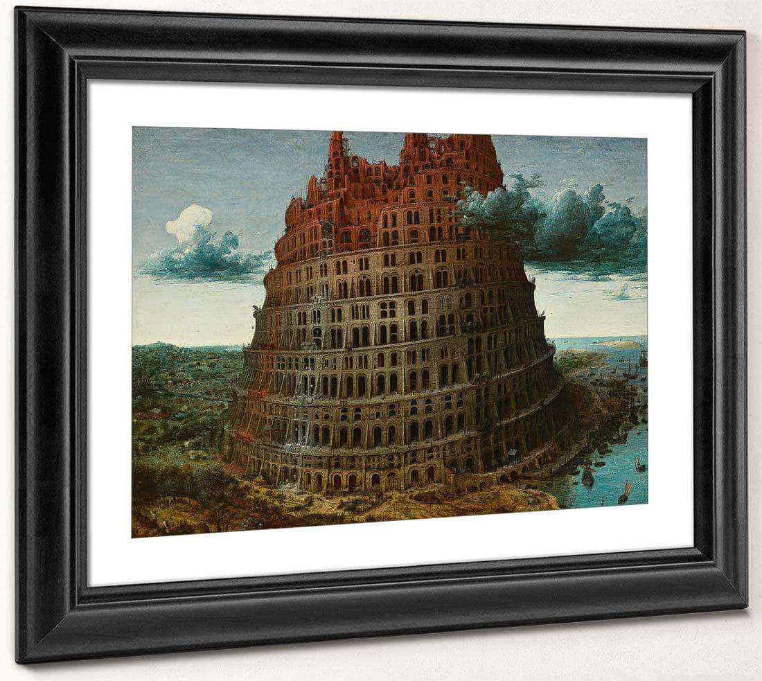 The Tower Of Babel 1565 59 9X74 6 Museum Boijmans Van Beuningen By The Elder Fine Art Print