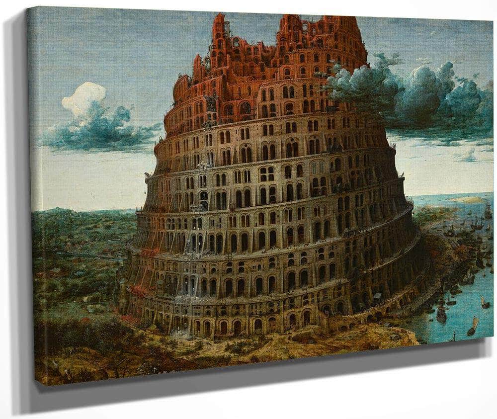 The Tower Of Babel 1565 59 9X74 6 Museum Boijmans Van Beuningen By The Elder Fine Art Print