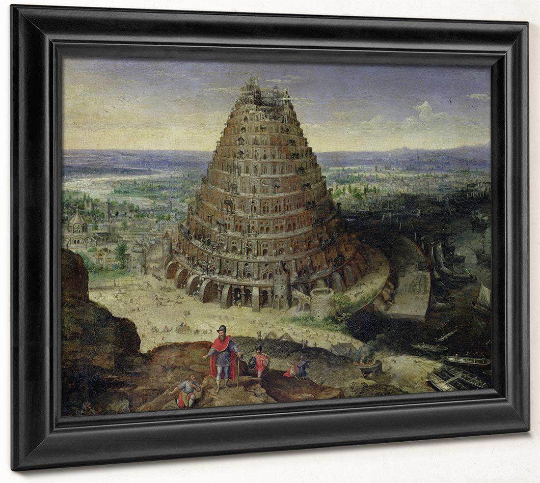 The Tower Of Babel By Lucas Van Valckenborch Fine Art Print