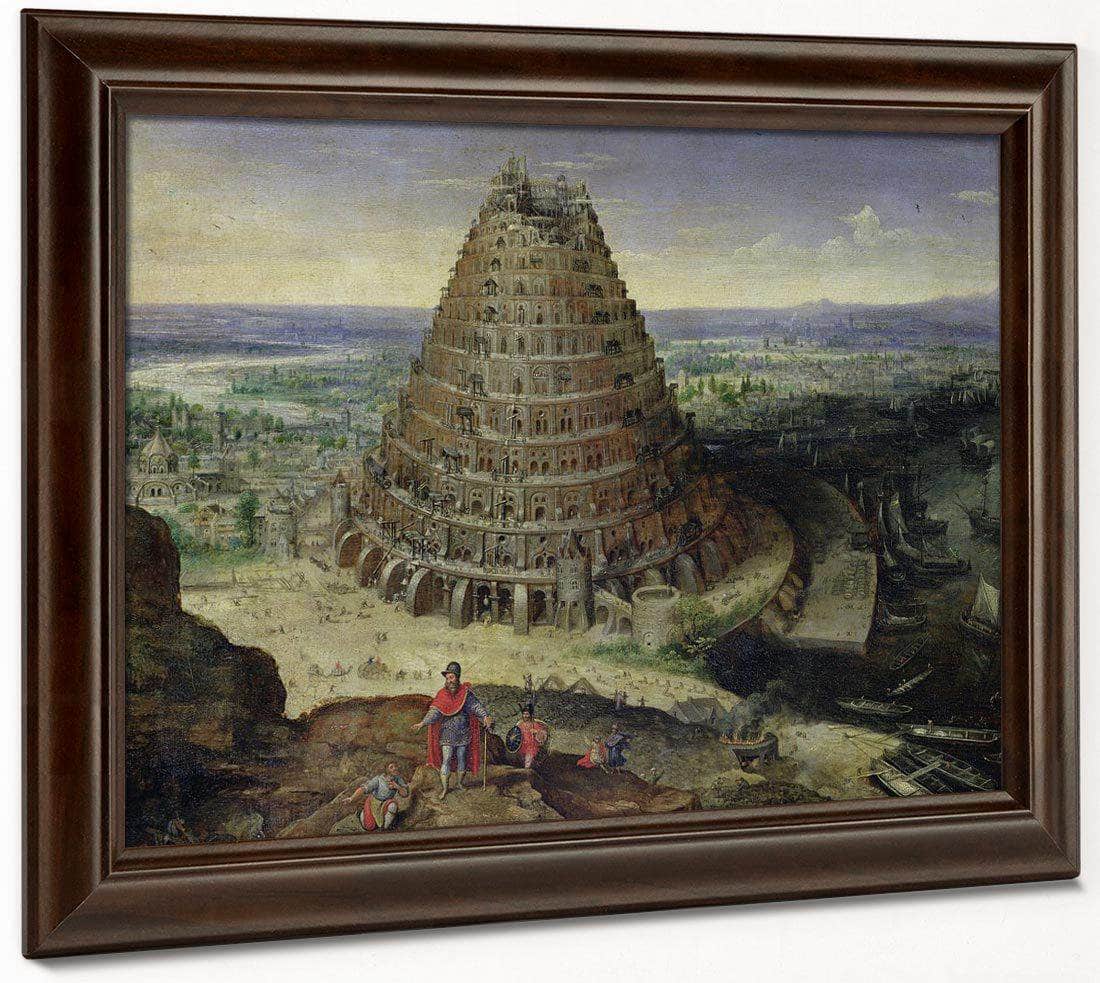The Tower Of Babel By Lucas Van Valckenborch Fine Art Print