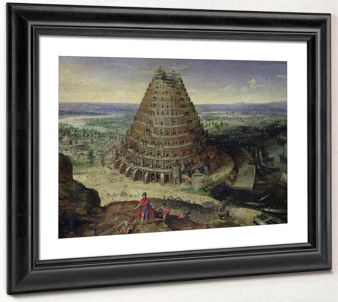 The Tower Of Babel By Lucas Van Valckenborch Fine Art Print