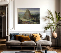 The Tower Of Babel By Lucas Van Valckenborch Fine Art Print