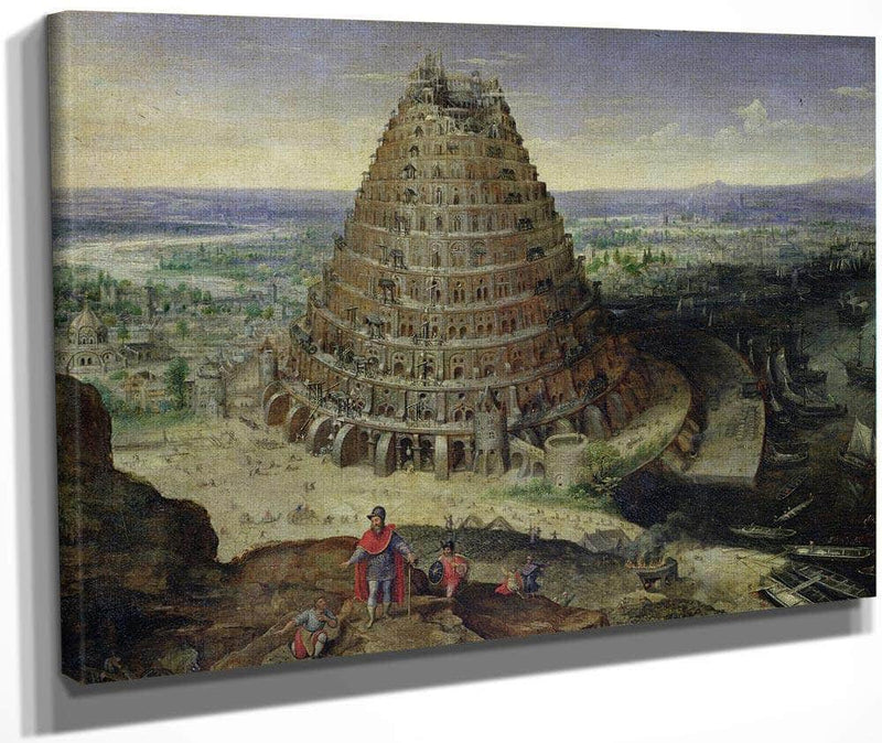 The Tower Of Babel By Lucas Van Valckenborch Fine Art Print
