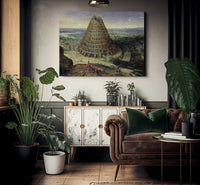 The Tower Of Babel By Lucas Van Valckenborch Fine Art Print