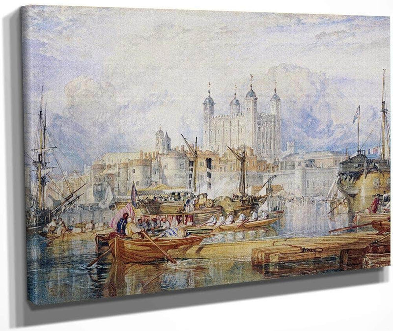 The Tower Of London By Joseph Mallord William Turner Fine Art Print