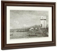 The Tower Of Malghera By Canaletto Fine Art Print