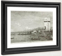 The Tower Of Malghera By Canaletto Fine Art Print