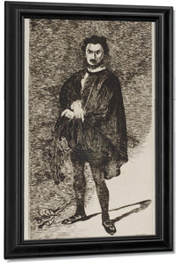 The Tragic Actor (L'acteur Tragique Rouviere Dans Le Role De Hamlet) By Edouard Manet Fine Art Print