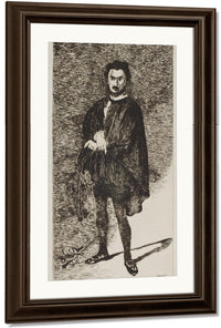 The Tragic Actor (L'acteur Tragique Rouviere Dans Le Role De Hamlet) By Edouard Manet Fine Art Print