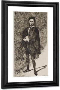 The Tragic Actor (L'acteur Tragique Rouviere Dans Le Role De Hamlet) By Edouard Manet Fine Art Print