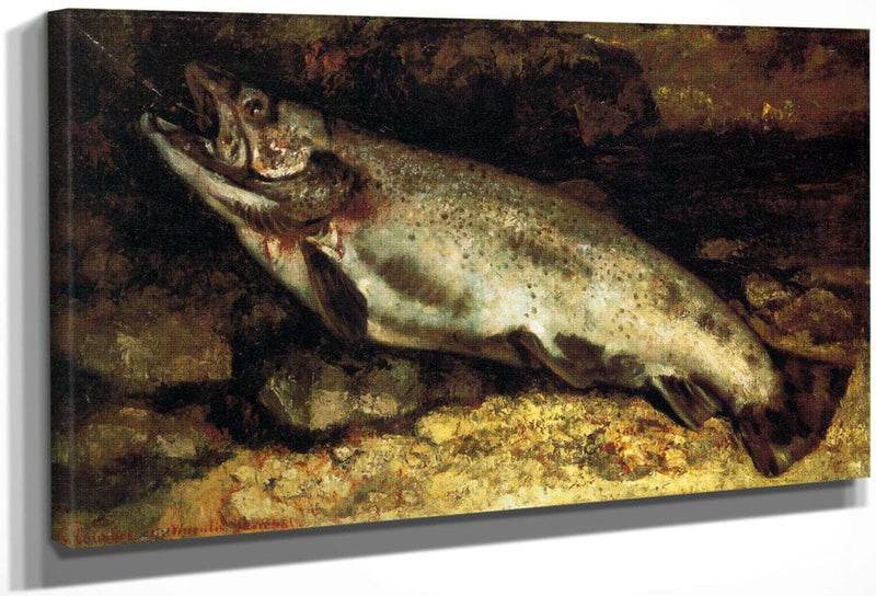 The Trout By Gustave Courbet Fine Art Print