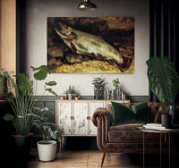 The Trout By Gustave Courbet Fine Art Print