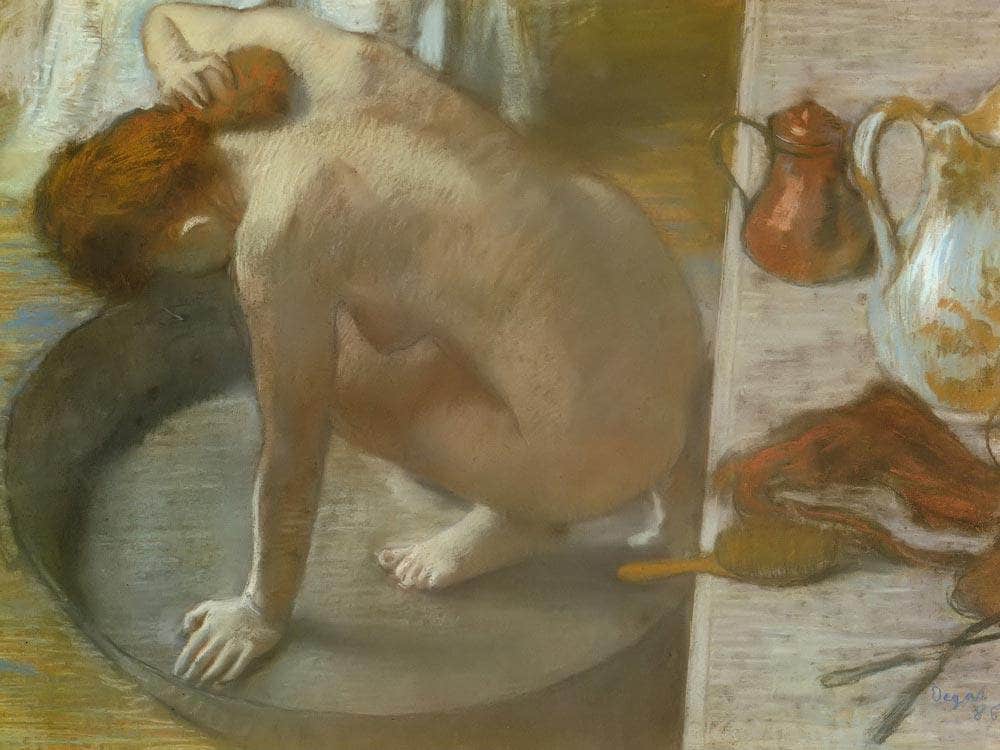 The Tub By Edgar Degas By Edgar Degas Fine Art Print