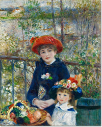 The Two Sisters Painting Auguste Renoir Canvas Art Fine Art Print