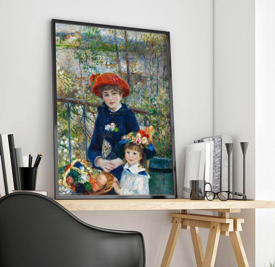 The Two Sisters Painting Auguste Renoir Canvas Art Fine Art Print