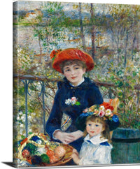 The Two Sisters Painting Auguste Renoir Canvas Art Fine Art Print
