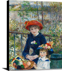 The Two Sisters Painting Auguste Renoir Canvas Art Fine Art Print
