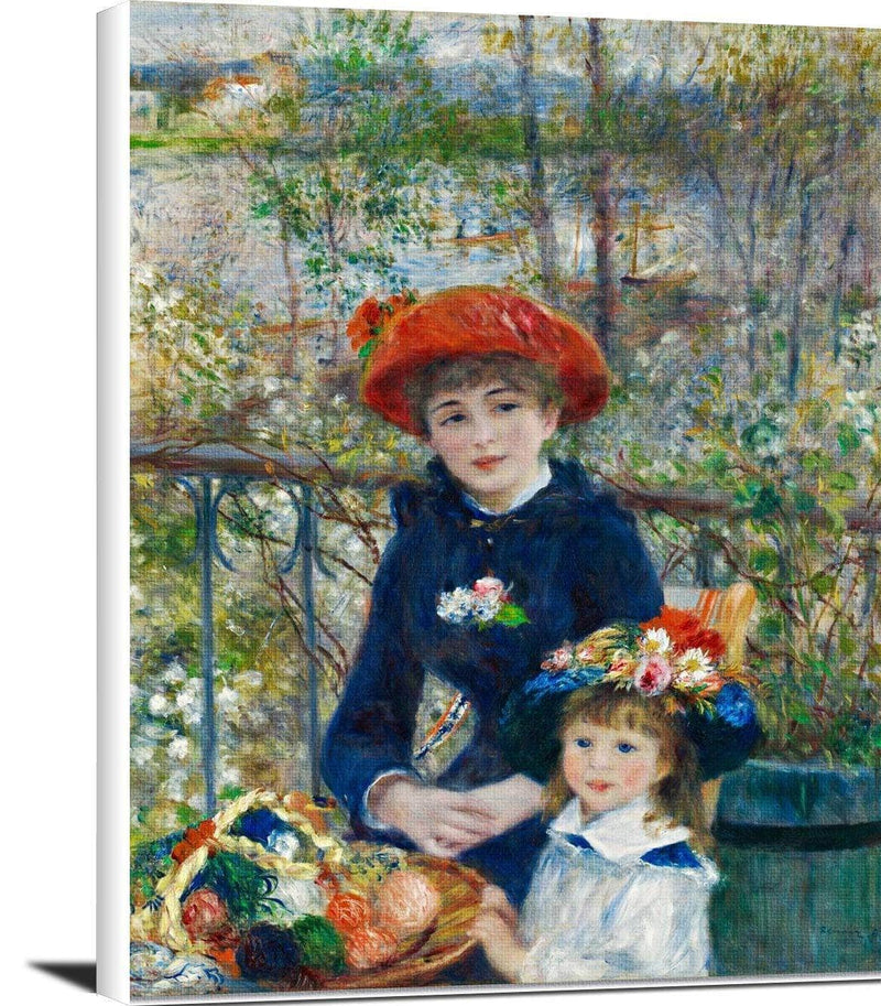 The Two Sisters Painting Auguste Renoir Canvas Art Fine Art Print