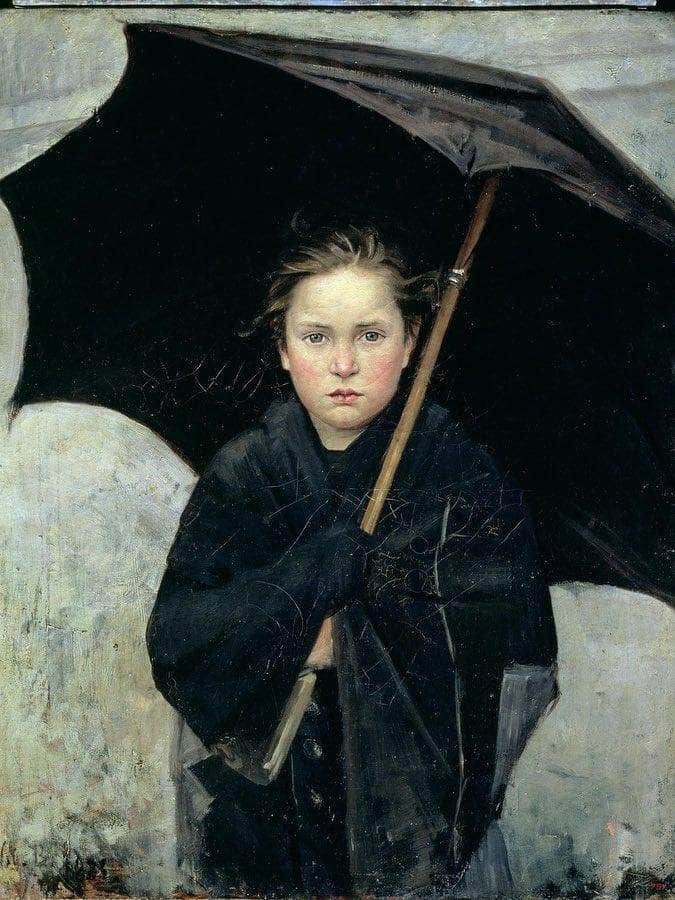 The Umbrella 1883 By Marie Bashkirtseff Fine Art Print