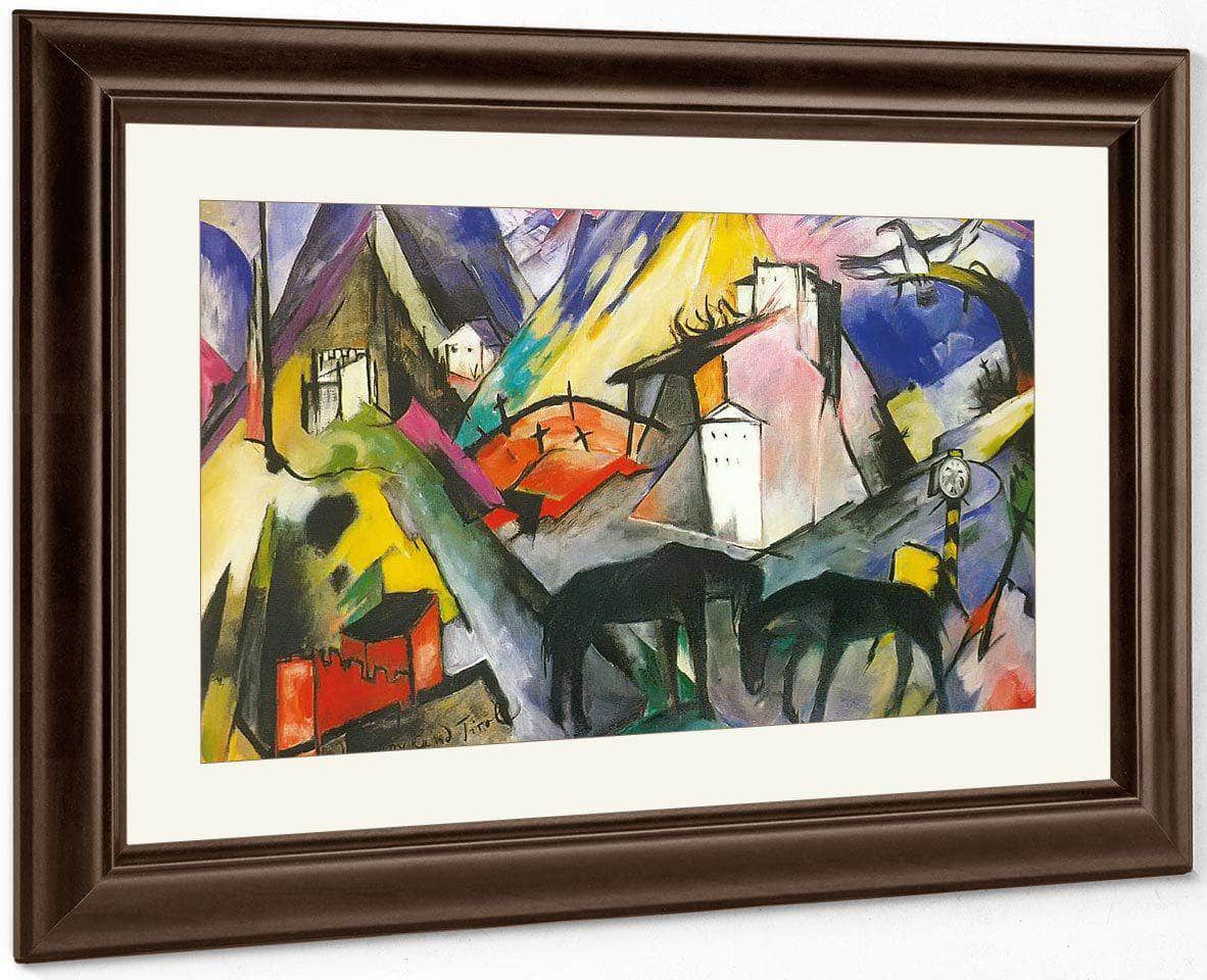 The Unfortunate Land Of Tirol By Franz Marc Fine Art Print