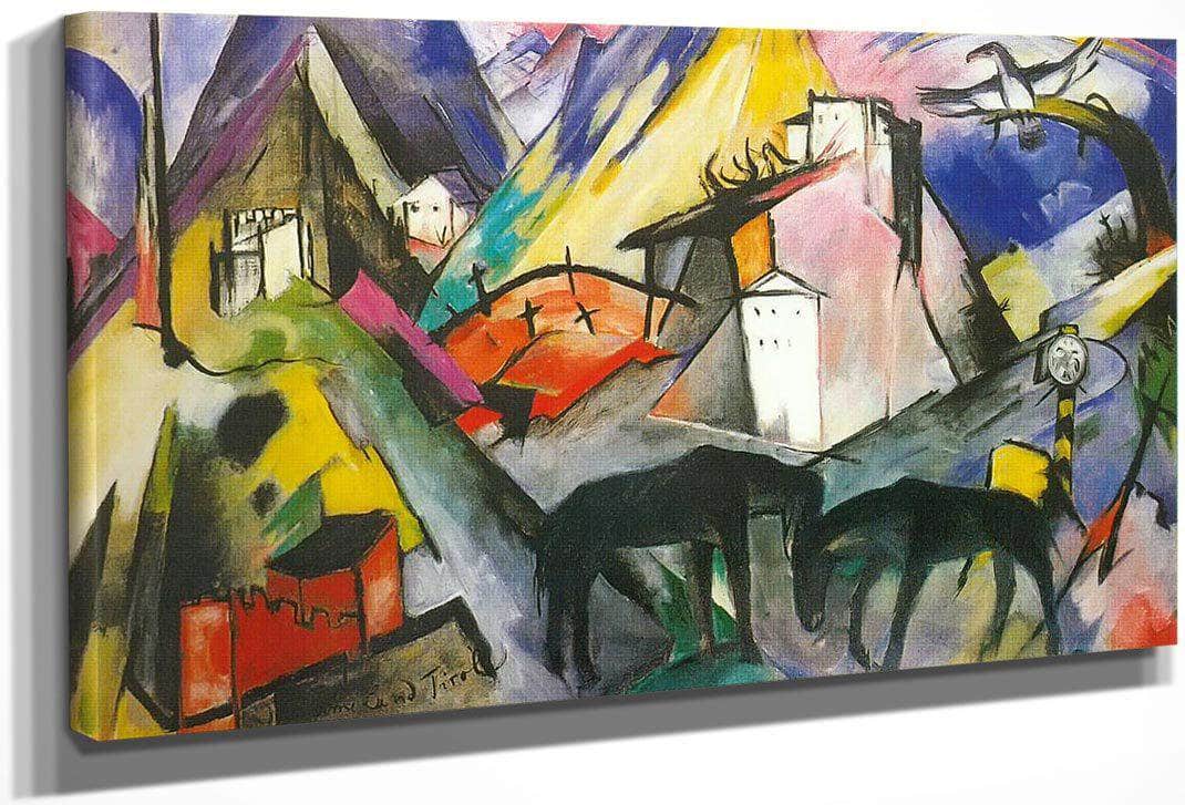 The Unfortunate Land Of Tirol By Franz Marc Fine Art Print