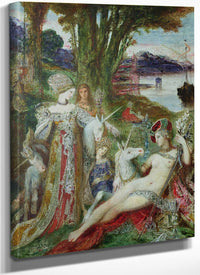 The Unicorns By Gustave Moreau Fine Art Print
