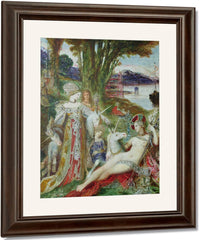 The Unicorns By Gustave Moreau Fine Art Print